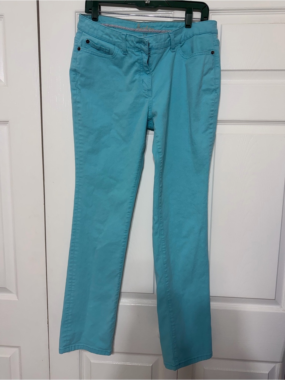 Boden Turquoise Straight Leg Pants